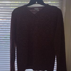 COLUMBIA PURPLE KNIT SWEATER